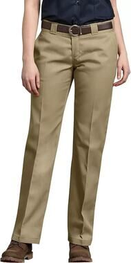 Dickies Womens Khaki Work Pants Original Fit 774 Flat Front Size 20
